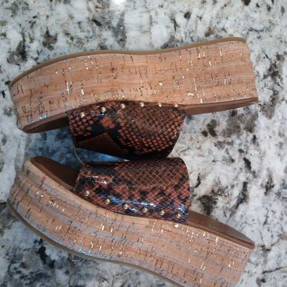 New Kurt Geiger London Monica women's sandals snakeskin platform slide EU 38.5 - Picture 4 of 8
